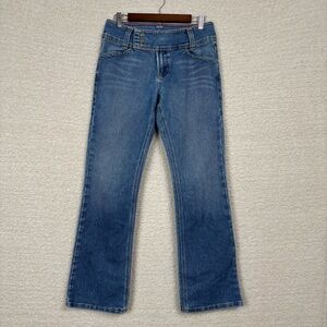 Vintage Tommy Hilfiger Jeans Womens 8 Hipster Boot Mid Rise Whiskered Denim